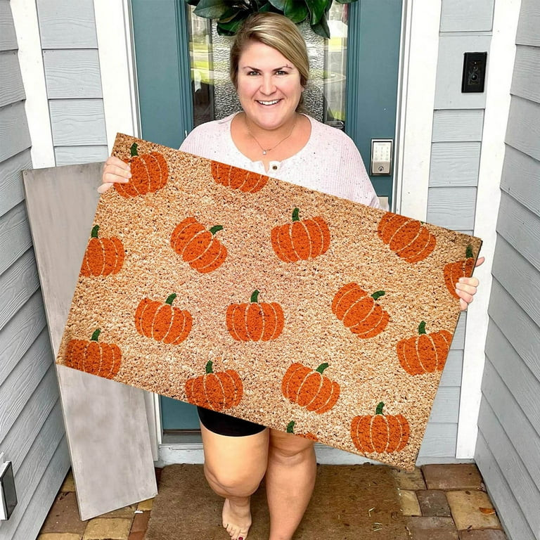 ZMHEGW Hello Pumpkin Welcome Funny Cute Doormat Door Mat Welcome Friends Doormat Funny Doormat Ne... | Walmart (US)