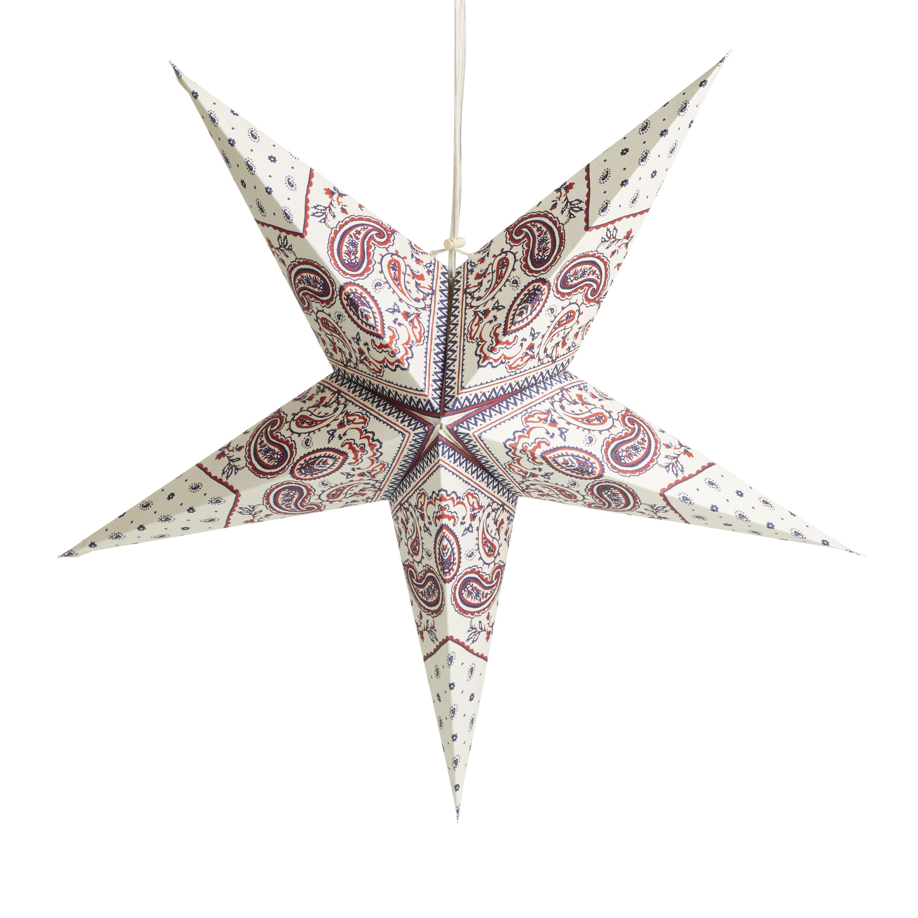 Handmade Paper Americana Star Hanging Lantern | World Market