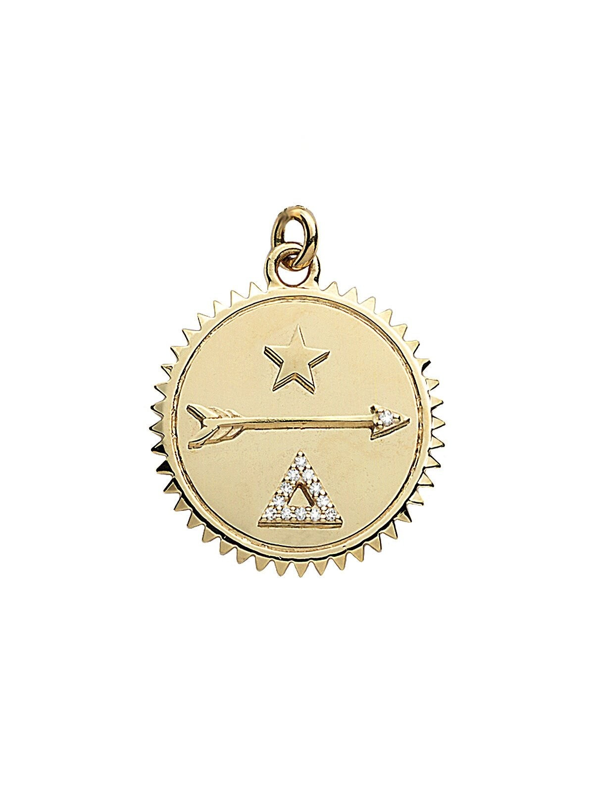 Baby Dream Yellow Gold Medallion Charm | YLANG 23