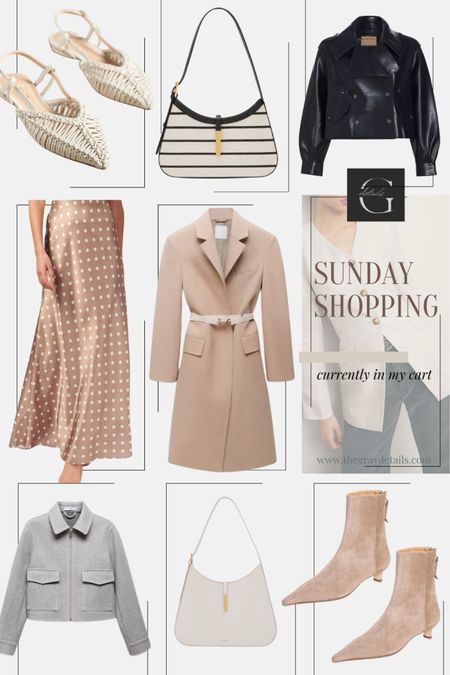 Sunday wishlist
Slip skirt
Spring coat
Grey jacket
 suede boots
Spring 

#LTKitbag #LTKstyletip #LTKshoecrush