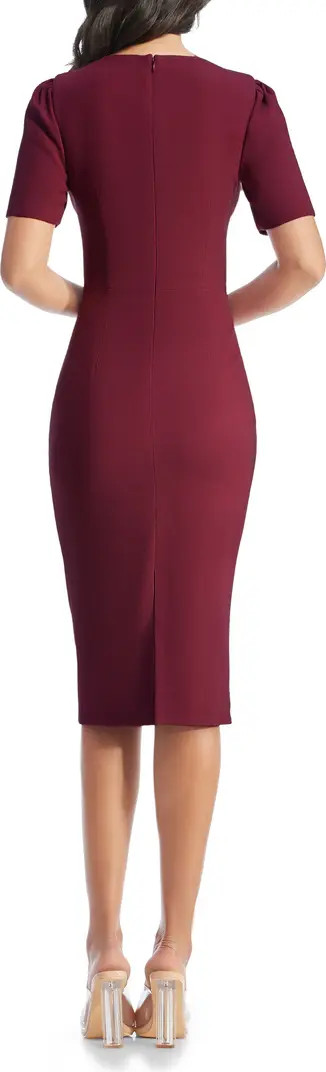 Ruth Asymmetric Neck Midi Dress | Nordstrom