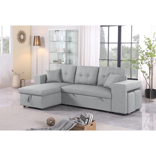 Sectional Sleeper Sofa With Storage | Wayfair North America
