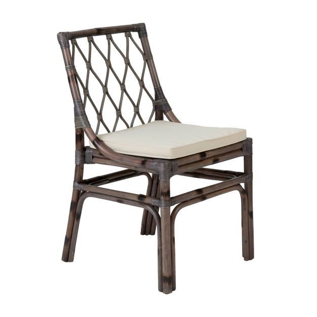 Amery Rattan Dining Chair Gray - East At Main | Target
