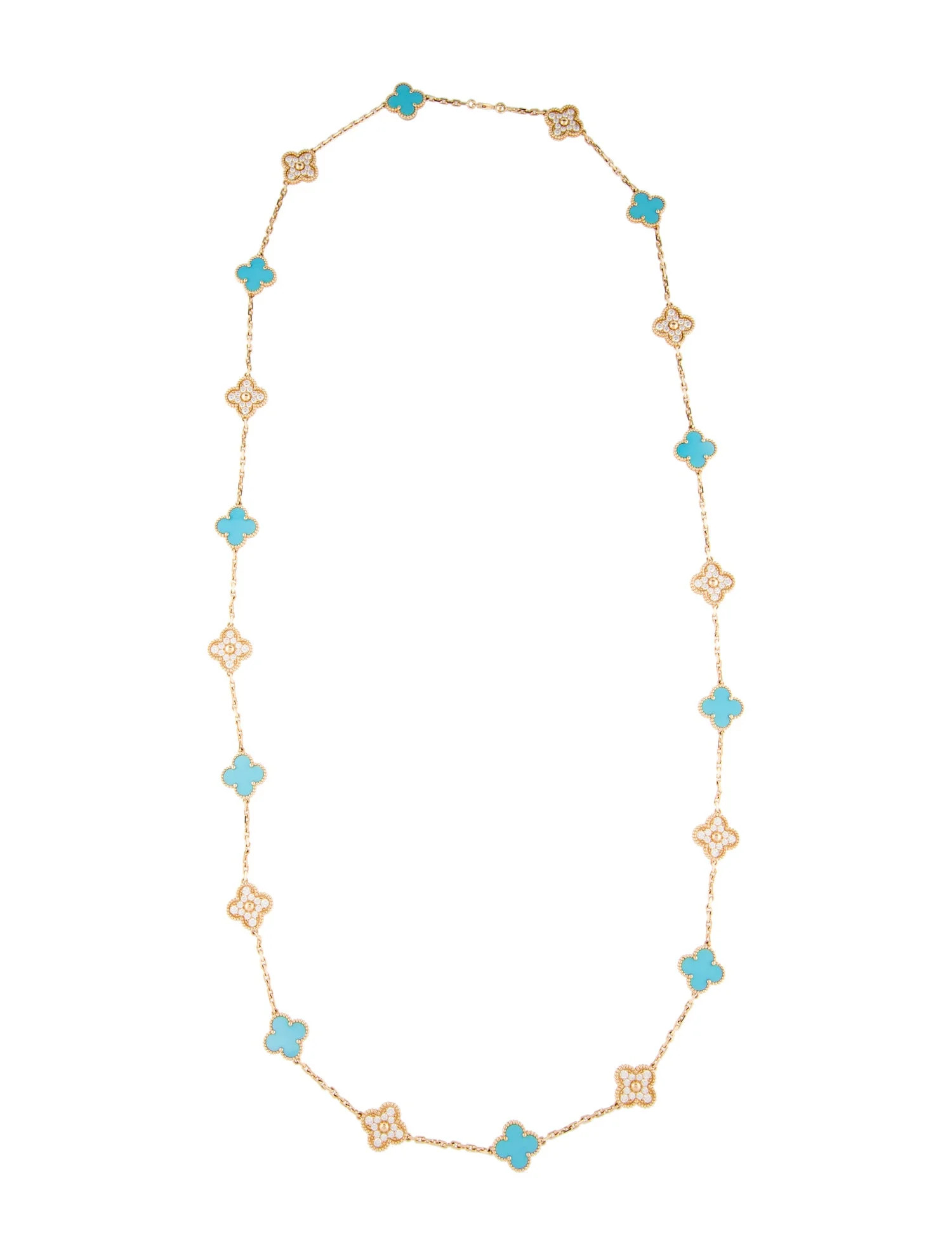 2025 Limited Edition Vintage Alhambra Long Necklace, 20 Motifs | The RealReal