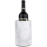 Wine Chiller White Table Top Handmade Marble Wine Chillers for Champagne - Tall 5x5x6.5 Inch" Bev... | Amazon (US)