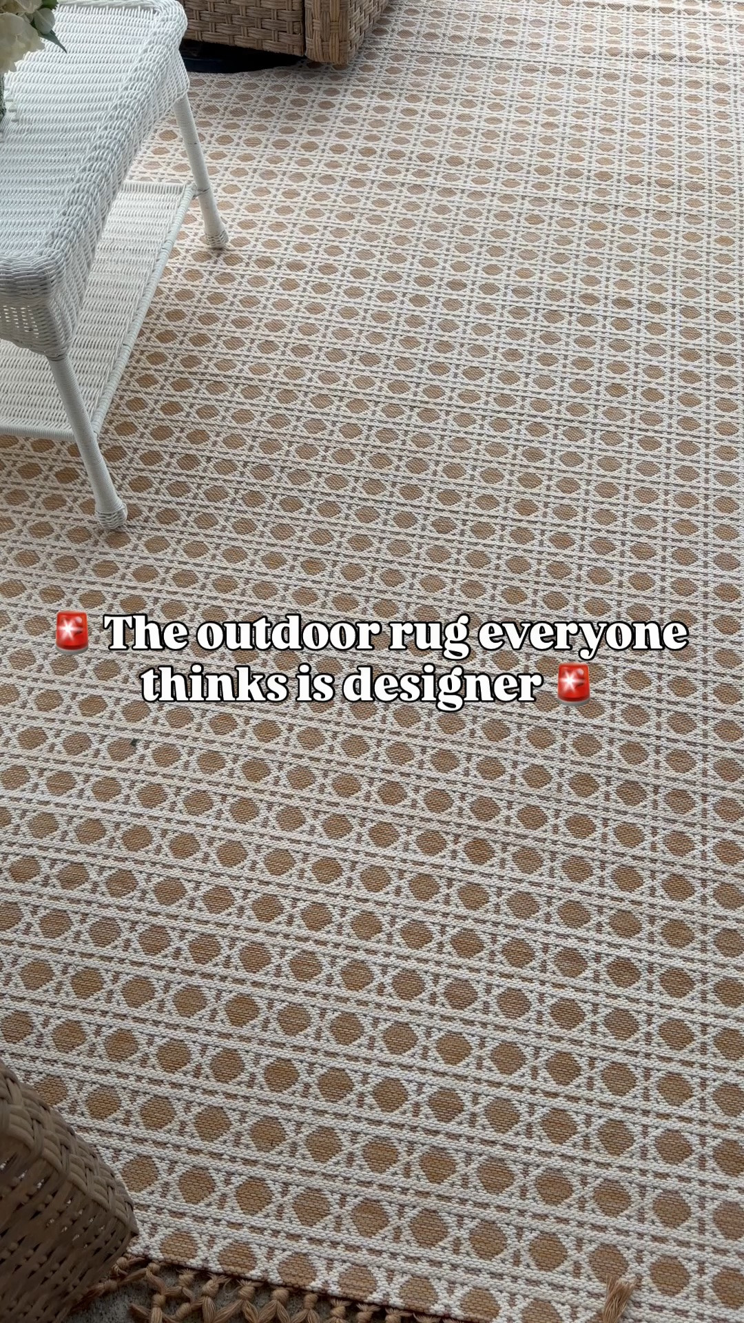 My neutral cane pattern rug is finally on sale! 🤍 Get 30% off + save an extra $10 with a Circle bonus offer. This is one of my favorite designer-inspired finds that gives you the high-end coastal look without the luxury price tag.

If you’ve been looking for an affordable outdoor rug, patio rug, neutral rug, or Serena & Lily-inspired decor, now is the time to grab it before it sells out!

Say SHOP for info 

✨ Designer look
✨ Budget-friendly price
✨ Perfect for patios, porches, and outdoor living spaces

#TargetFinds #OutdoorDecor #PatioDecor #DesignerLookForLess