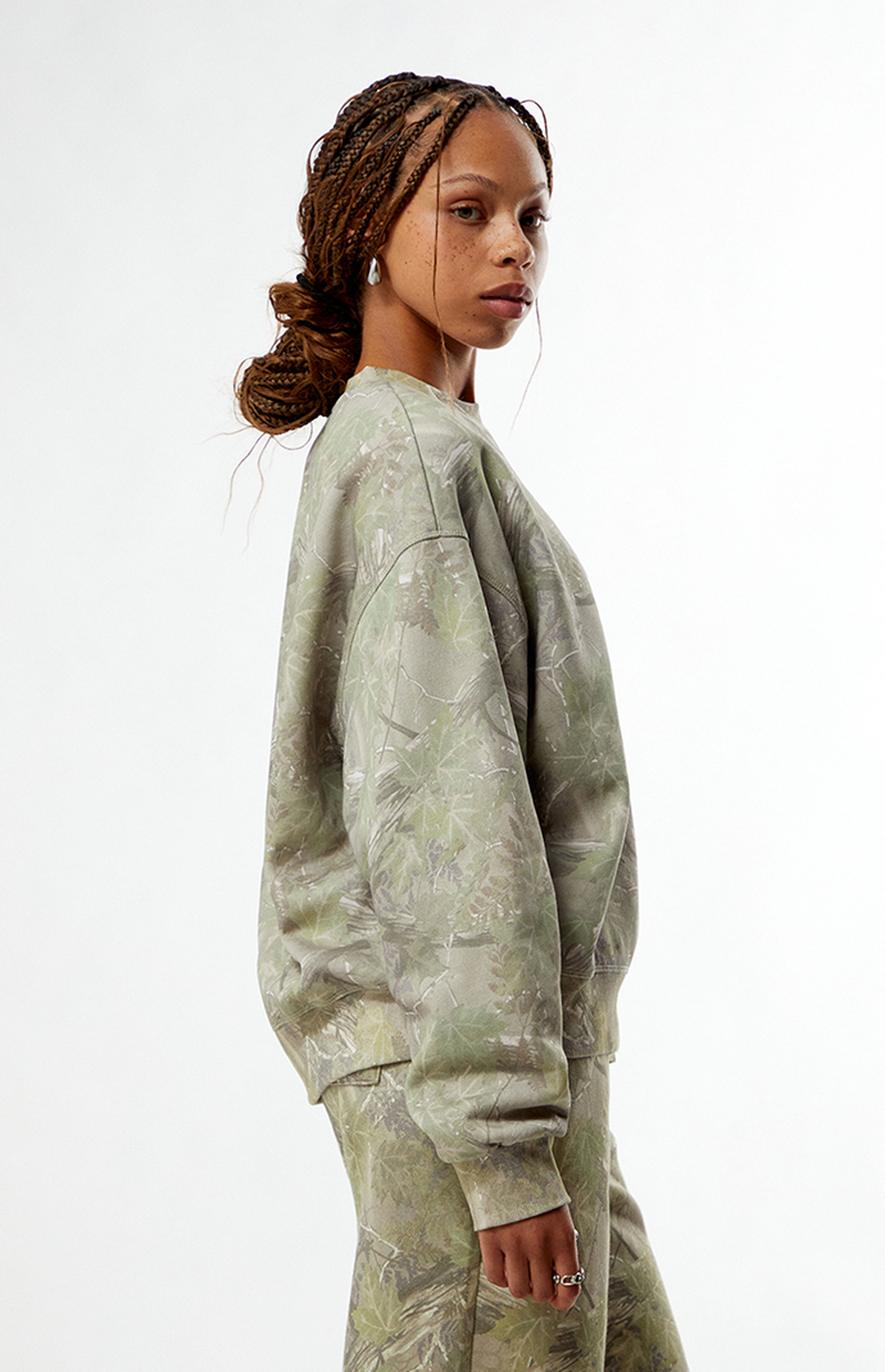 PacSun Tree Camo Crew Neck Sweatshirt | PacSun
