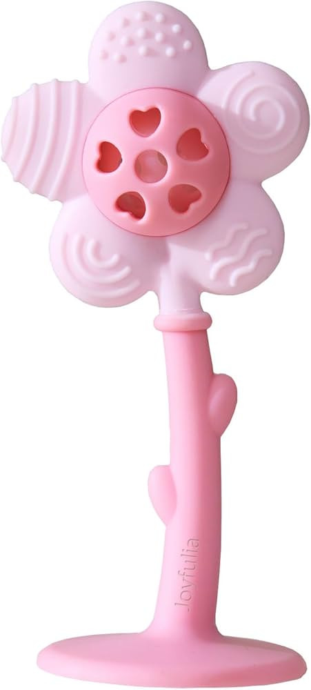 Baby Teething Toys 3-6 Months, Teether and Sensory Rattle for Babies 0-6 Months, Food Grade Silic... | Amazon (US)