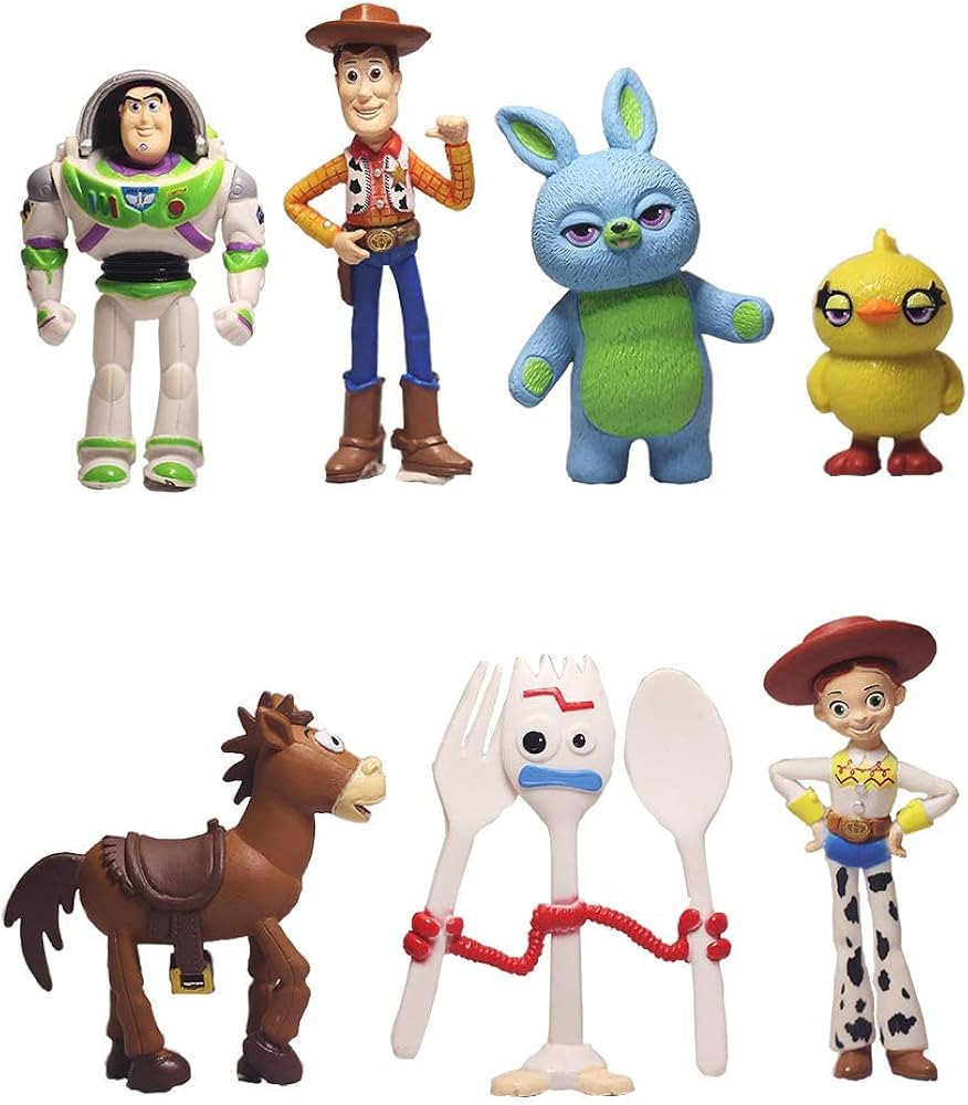 7 PCS Toy Story Cake Toppers mini Figurines Cupcake Decorations Cute Premium Toy Story Party Figu... | Amazon (US)