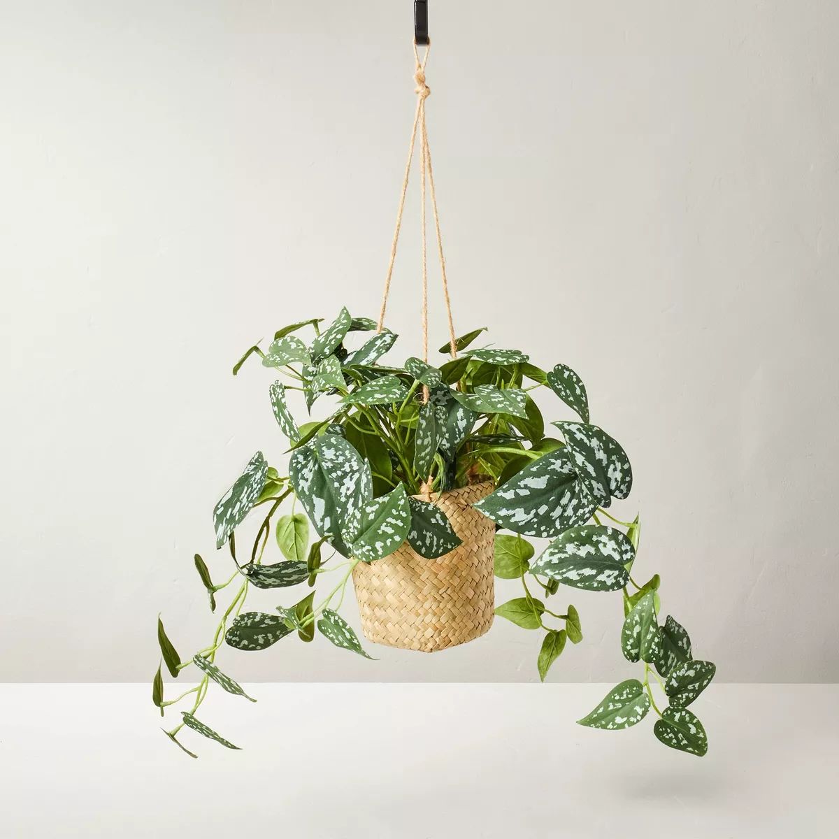 12" Faux Variegated Pothos Hanging Plant - Hearth & Hand™ with Magnolia | Target