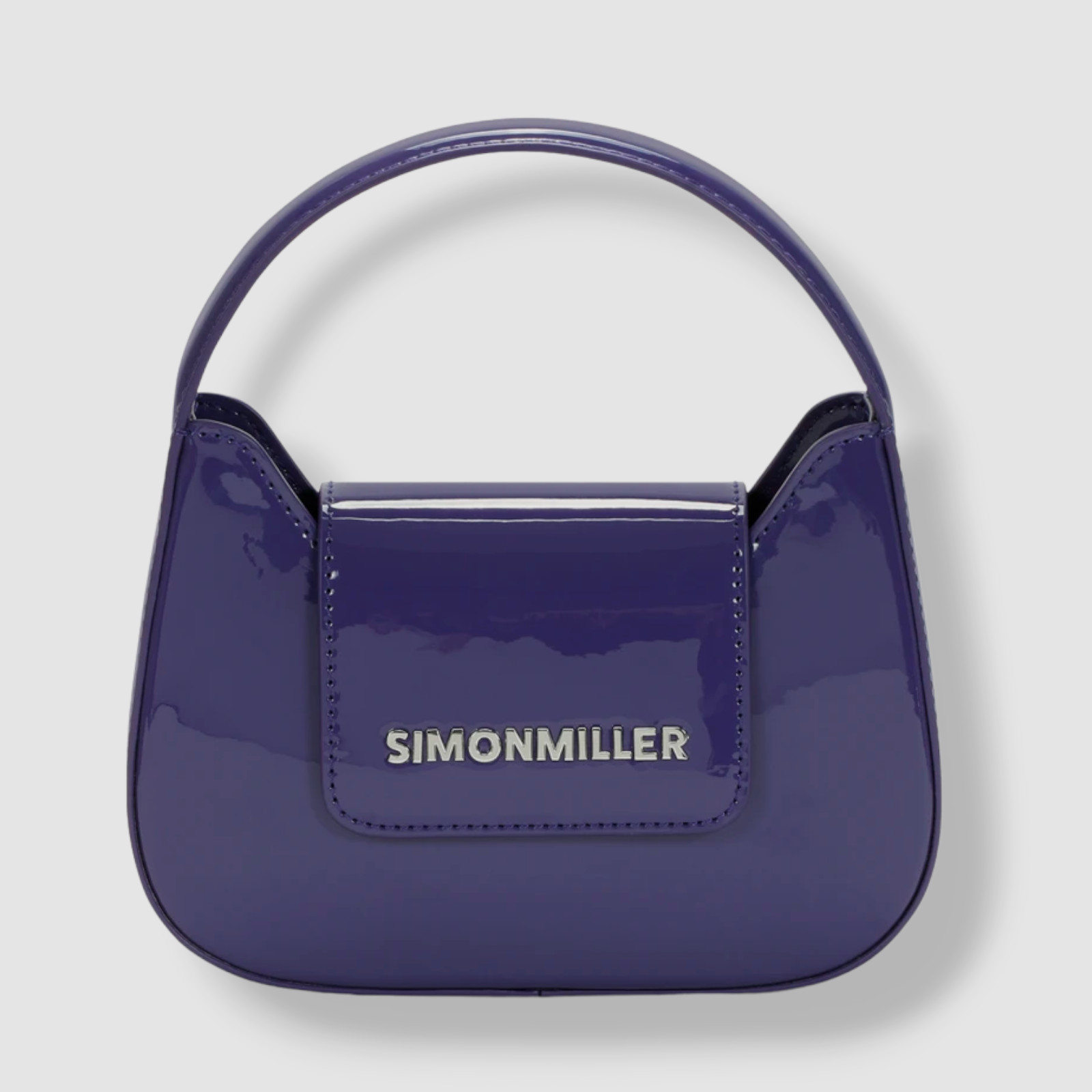 $295 Simon Miller Women's Purple Mini Retro Patent Leather Top Handle Bag Purse | eBay US
