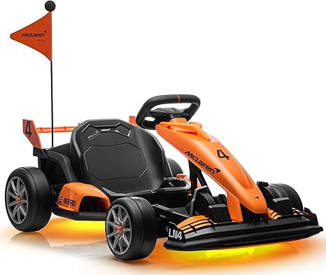 First Ride On Licensed McLaren Electric Go Kart for Kids, 24V 7AH Electric Drift Kart Car with Ad... | Amazon (US)