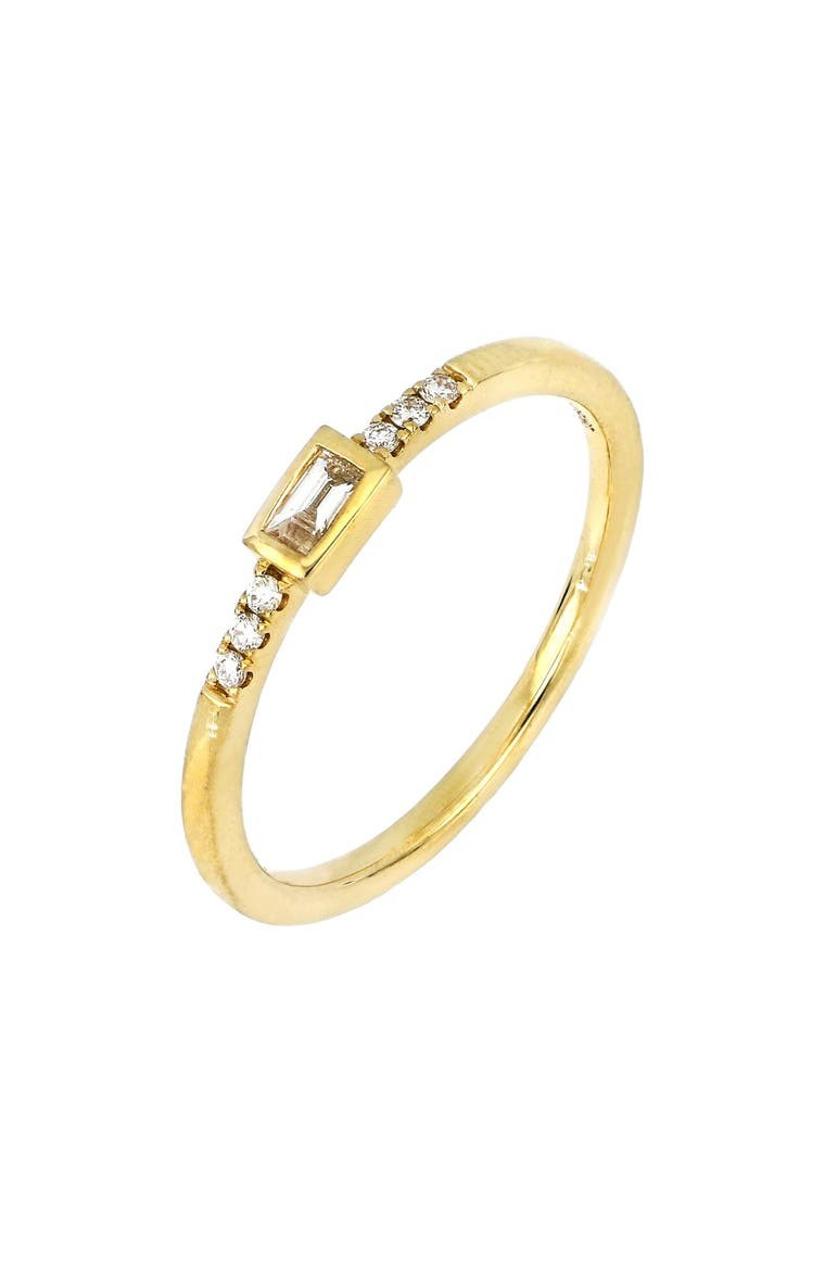 Bony Levy Katharine Baguette Diamond Stacking Ring (Nordstrom Exclusive) | Nordstrom | Nordstrom