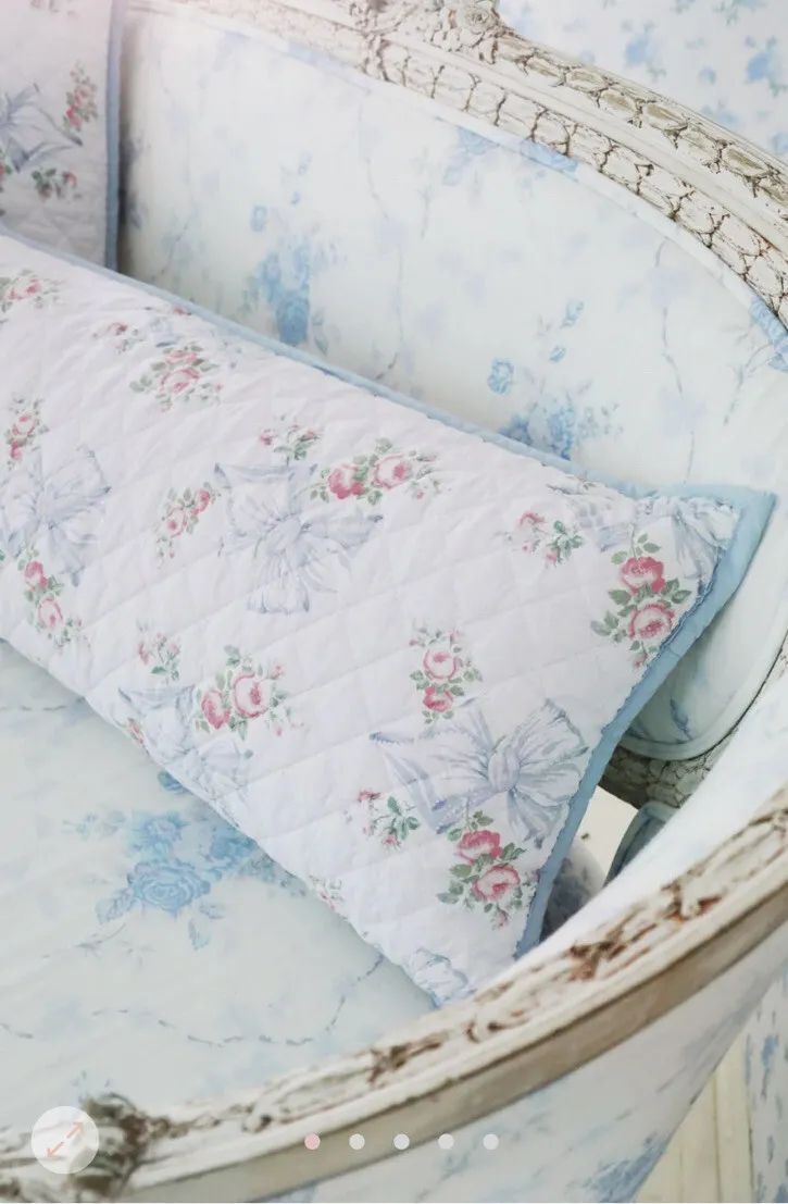LoveShackFancy Rose Beaux Quilted Lumbar Pillow “14 x36” (NEW) | eBay US