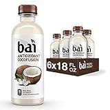 Bai Coconut Flavored Water, Molokai Coconut, Antioxidant Infused Drinks, 18 Fl. Oz. (Pack of 6) | Amazon (US)