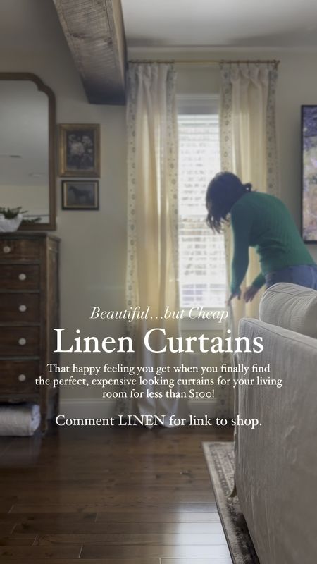 New linen curtains in the living room!

#LTKhome #LTKfindsunder50 #LTKVideo