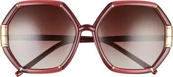 Tory Burch Eleanor 58mm Gradient Geometric Sunglasses | Nordstrom | Nordstrom