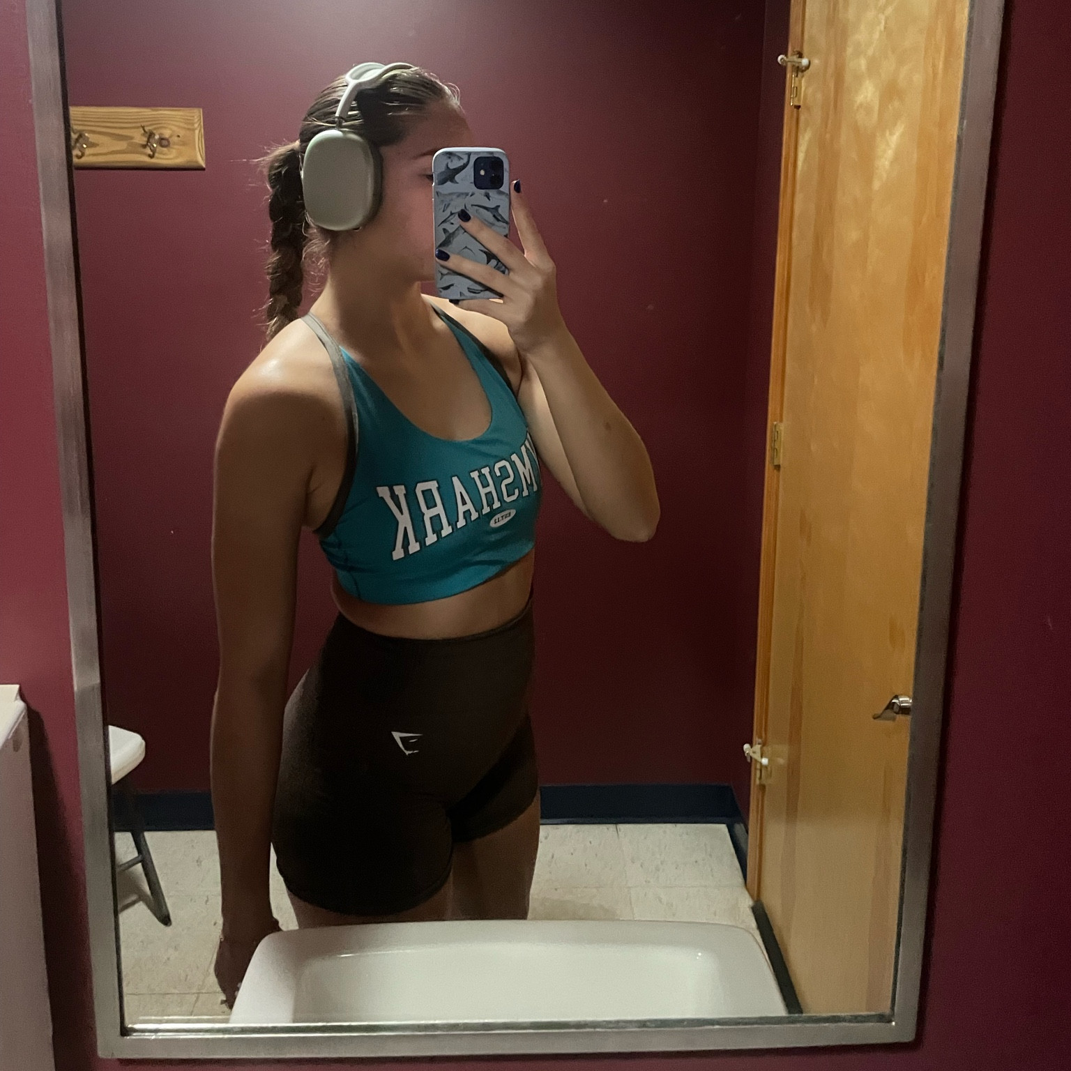 wearing a size large in both the shorts and bra!

#LTKfitness