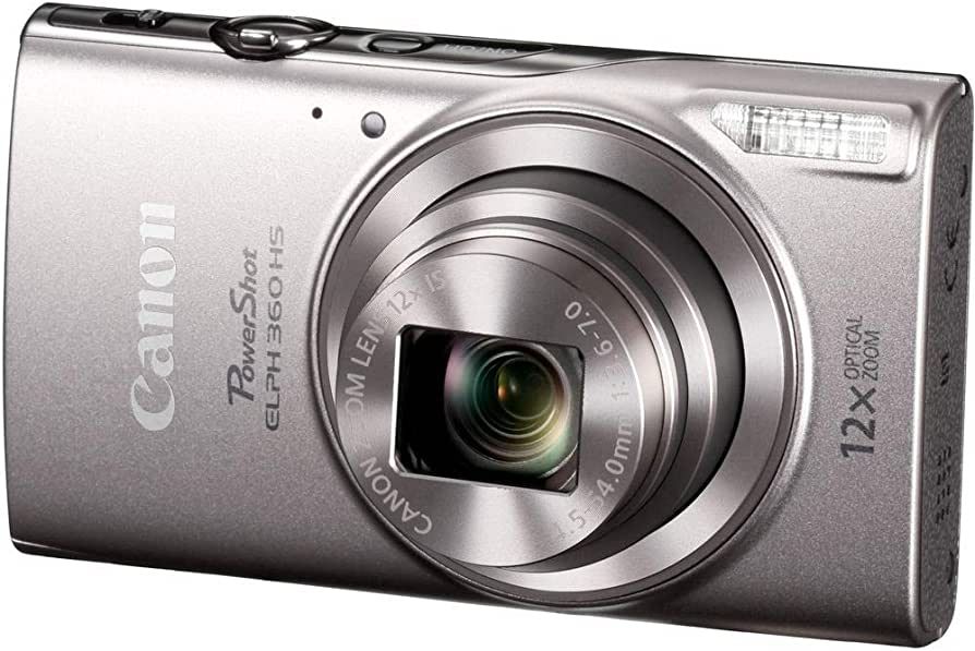 Canon Power-Shot ELPH 360 HS Digital Camera (Silver) (1078C001) + 64GB Memory Card + NB11L Batter... | Amazon (US)