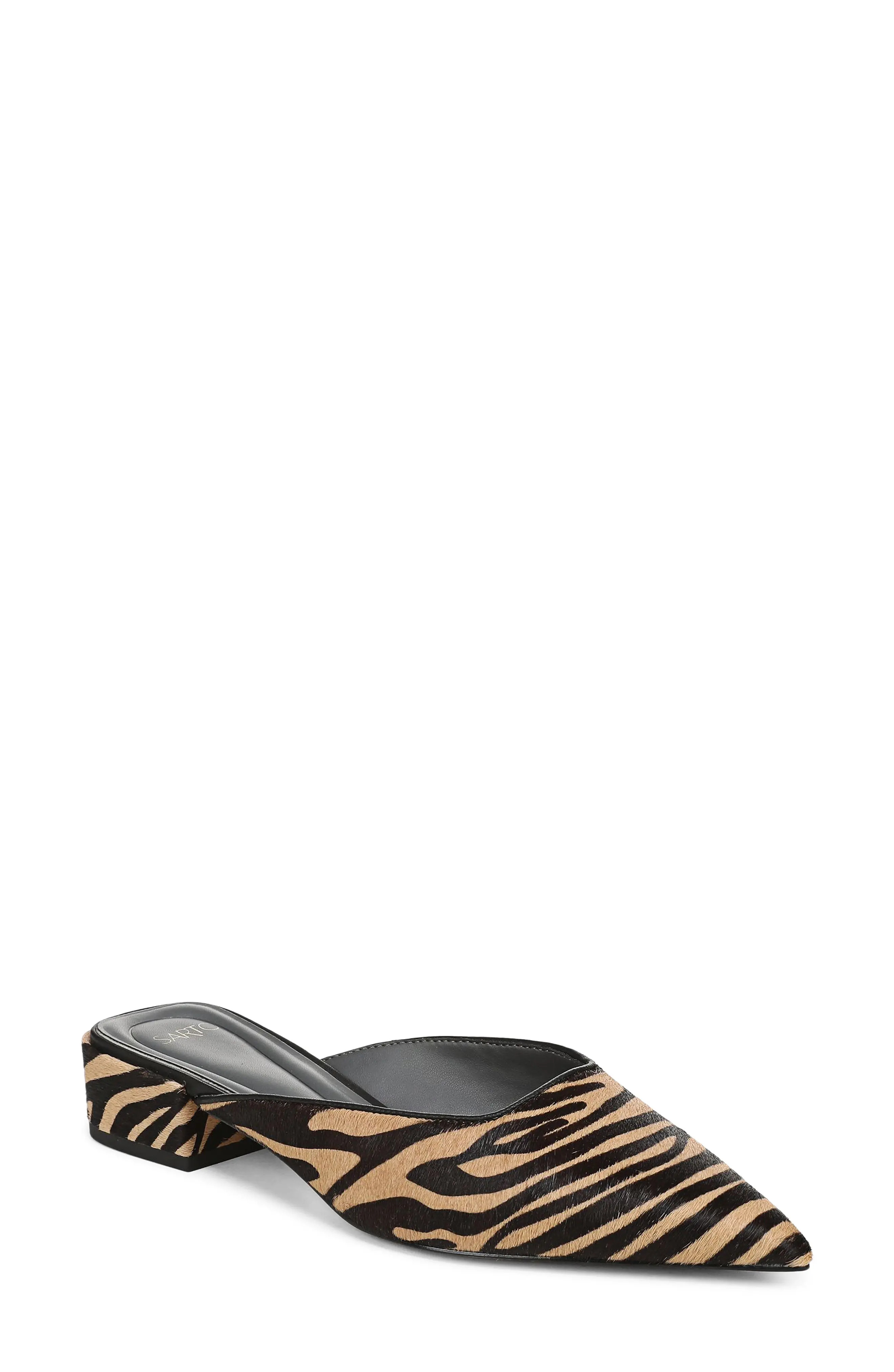SARTO by Franco Sarto Bennet Genuine Calf Hair Mule in Camel Multi at Nordstrom, Size 7.5 | Nordstrom