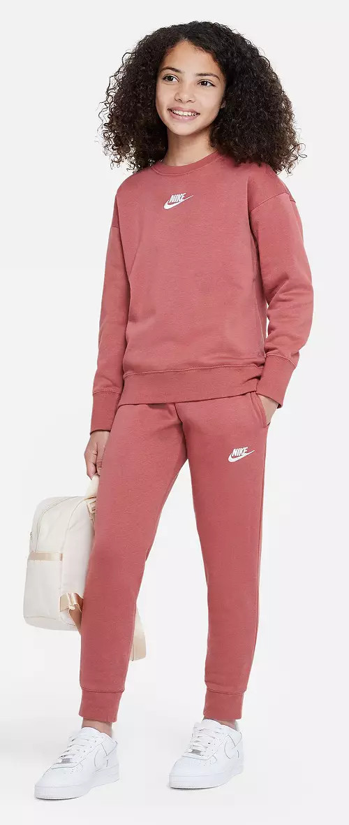 Nike Girls' Sportswear Club Fleece Crewneck Sweatshirt | Dick's Sporting Goods