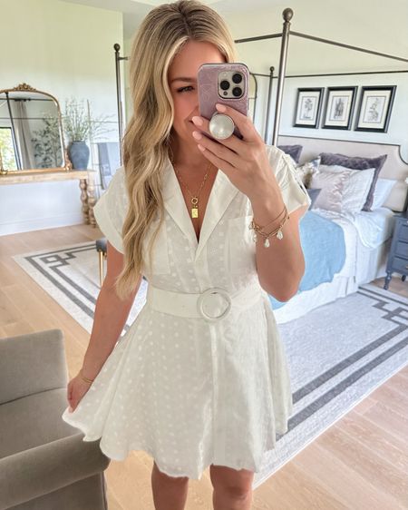 Love this little white dress! I got it for our summer vacation to Carmel and am obsessed! TTS. 

#LTKFindsUnder50 #LTKStyleTip #LTKWorkwear