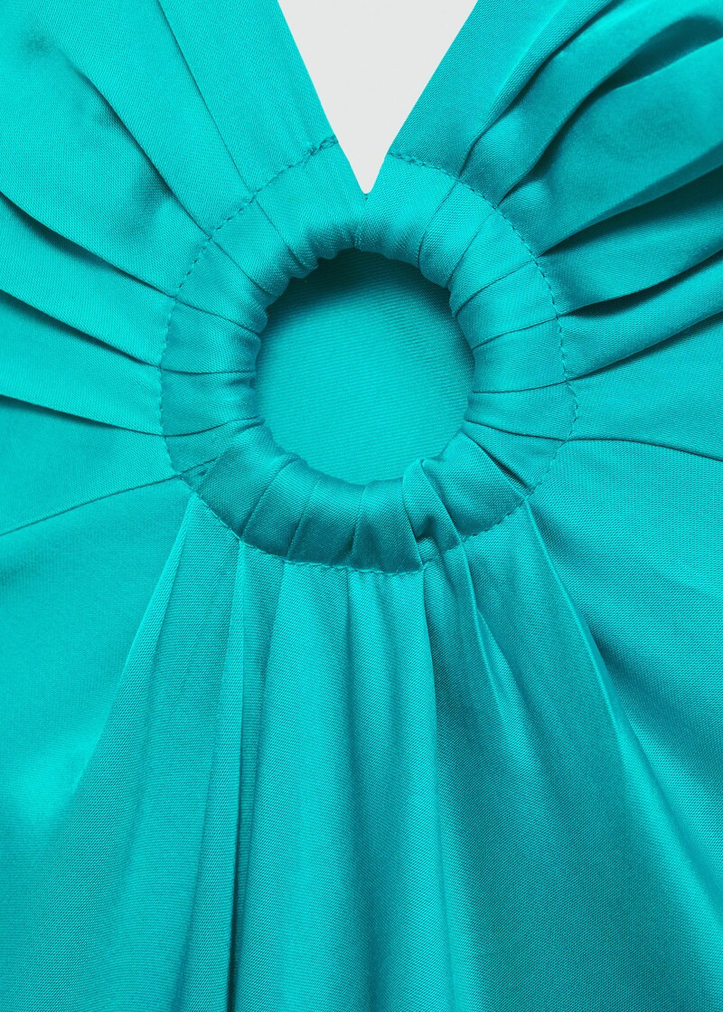 Strapless satin dress -  Women | Mango USA | MANGO (US)