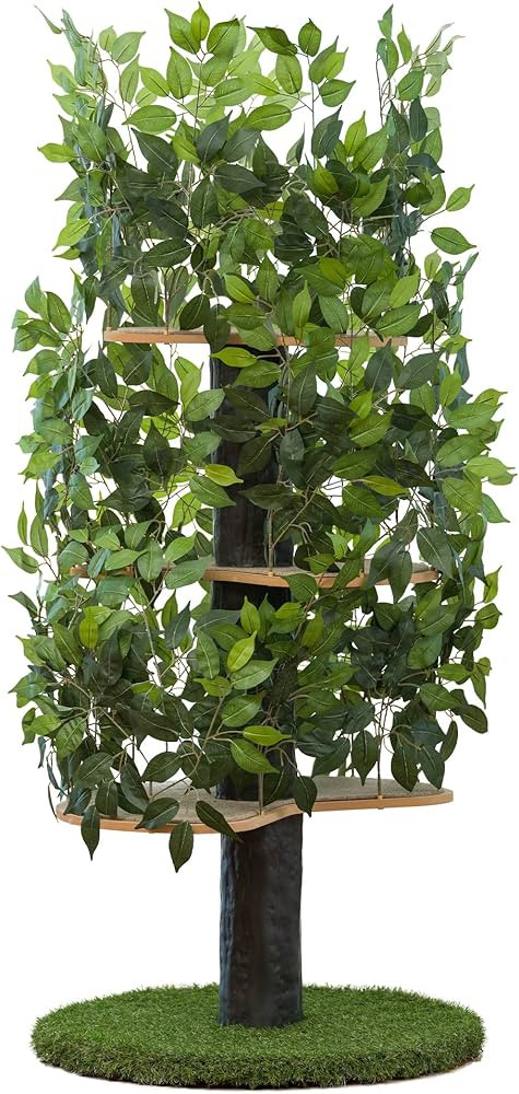 On2 Pets Cat Tree with Leaves Made in USA, Cat House & Cat Activity Tree, Multi-Level Cat Condo f... | Amazon (US)