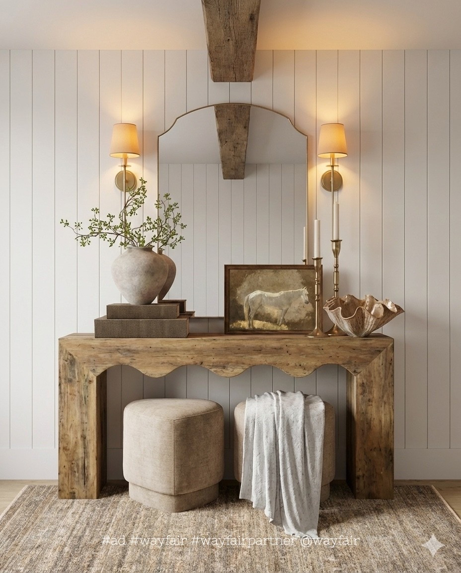 A warm, welcoming entry moment with soft lighting, layered textures, and natural wood tones- calm, ambient vibes the second you walk in. With @wayfair’s End of Year Clearance, it’s also the perfect time to refresh a few pieces before the new year. Up to 60% off, fast shipping, and free delivery over $35. Sale runs through 1/1

#ad Wayfair #WayfairPartner #entrywayinspo, #consoletablestyling #welcomingentryway

#LTKHome #LTKSaleAlert #LTKFindsUnder100