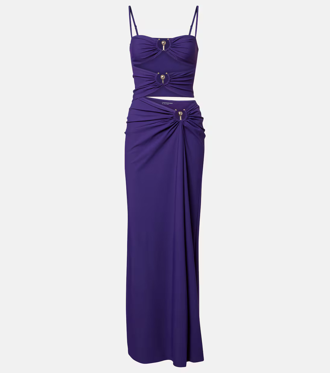 Cutout ruched maxi dress | Mytheresa (UK)