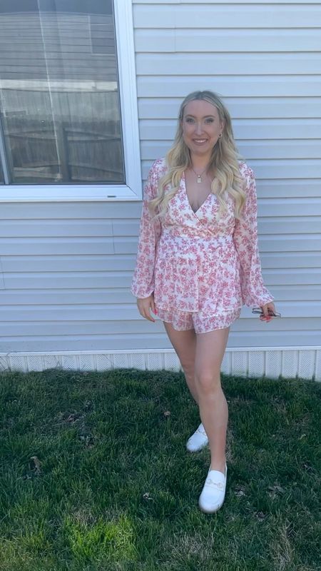 The BEST spring romper from Amazon. Under $30!! It’s comfy, airy, and flattering. I love that I can dress it up for an event or dress it down to run around with the kids. 

#LTKunder100 #LTKunder50 #LTKFind