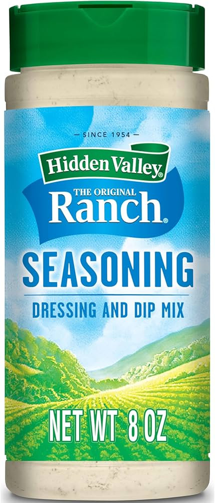 Hidden Valley Ranch Seasoning, Ranch Dressing Dry Mix for Salad Dressing, Gluten Free Salad Dress... | Amazon (US)