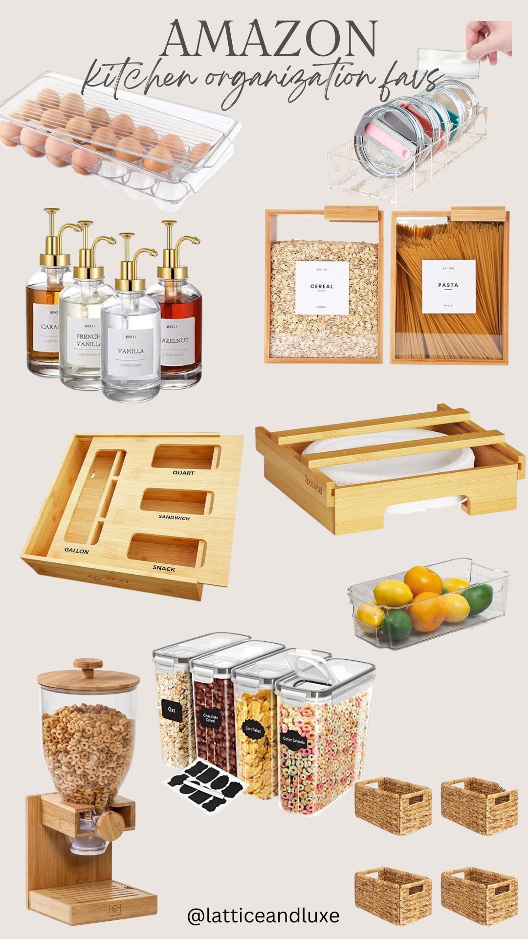 Amazon Kitchen Organization Favorites

Here are my go-to Amazon kitchen organization finds that keep everything neat and easy to grab:

🌿 Bamboo organizers – for plastic bags, foil, paper plates & cereal
🫙 Oil + coffee syrup dispensers – clean, uniform look on the counter
🧺 Clear pantry & fridge bins – perfect for snacks, produce, drinks
🥚 Egg organizer & lid organizer – no more loose lids or rolling eggs

Small swaps that make a huge difference in your kitchen flow.
#amazonkitchen #kitchenorganization #ltkhome #amazonfinds #pantryorganization


#LTKHome #LTKFindsUnder50