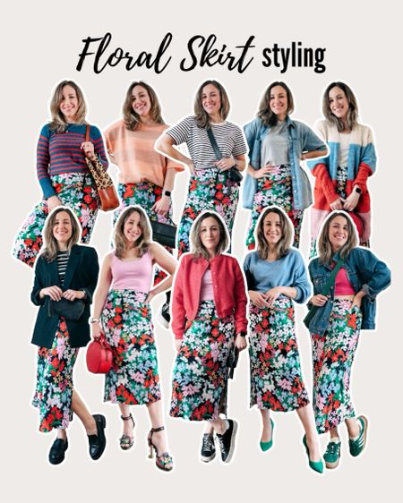
🌸 3 Easy Ways to Style a Multi-Color Floral Skirt 🌸

There are many ways to style a colourful floral skirt. These are the 4 ways I like to wear mine in the Spring: 

1. With Stripes 🩷💛🩷

2. Colorblocking 🌈

3. With Black 🖤

4. With Denim 👖

Spring outfit, midi skirt outfit, colorful outfits, colorblocking, florals, pattern mixing  

#LTKFindsUnder50 #LTKOver40 #LTKStyleTip