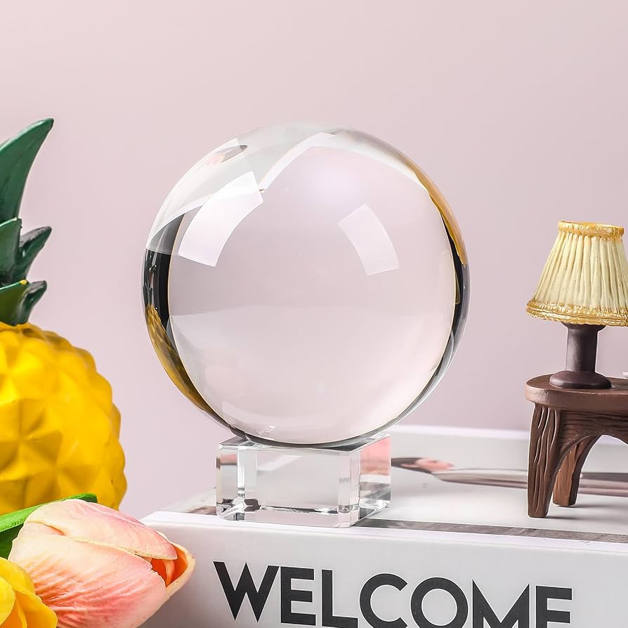 Modaier Clear Crystal Ball 80mm/3.1 inch for Fortune Teller Accessories,Halloween Decor,Magic,Fen... | Amazon (US)