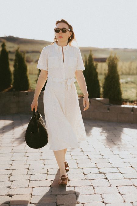 White summer dresses: instant love. 
Wearing Sézane Adele dress in cotton eyelet. 

#LTKStyleTip #LTKTravel #LTKSeasonal
