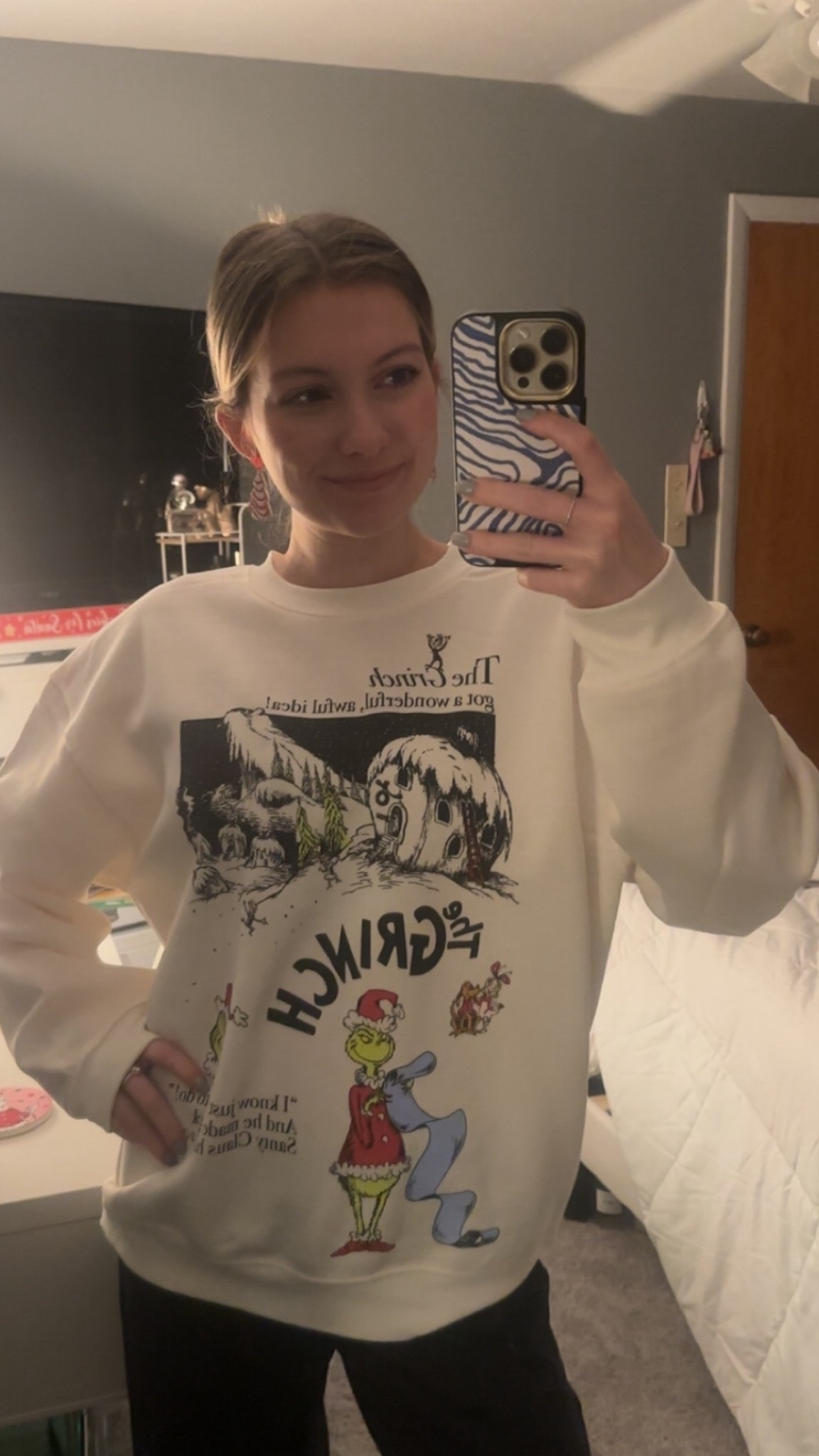 the grinch sweatshirt 

#LTKHoliday #LTKGiftGuide #LTKootd