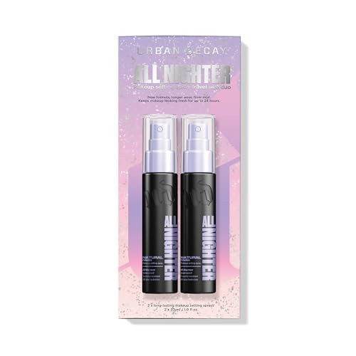 Urban Decay All Nighter Waterproof Makeup Setting Spray Travel Mini Set - Gifts for Her, Stocking Stuffers -Natural Finish, Up to 24HR Wear, Ultra-Fine Facial Mist, Foundation Face Primer | Amazon (US)
