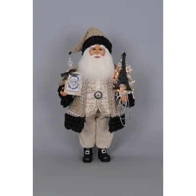 Christmas Lighted Eiffel Elegance Santa Figurine | Wayfair North America