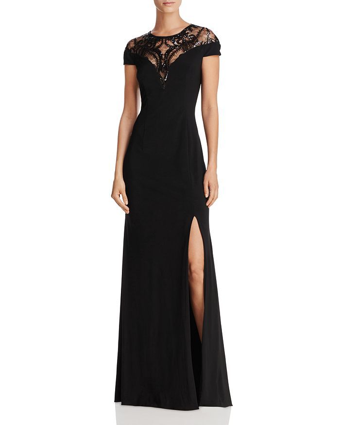 Embellished Illusion-Yoke Gown | Bloomingdale's (US)