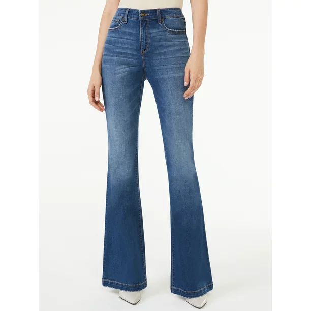 Scoop Women's High-Rise Flare Jeans - Walmart.com | Walmart (US)
