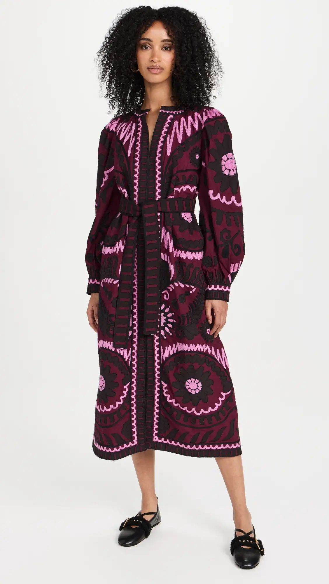 Sea Charlough Print Long Sleeve Caftan | Shopbop | Shopbop