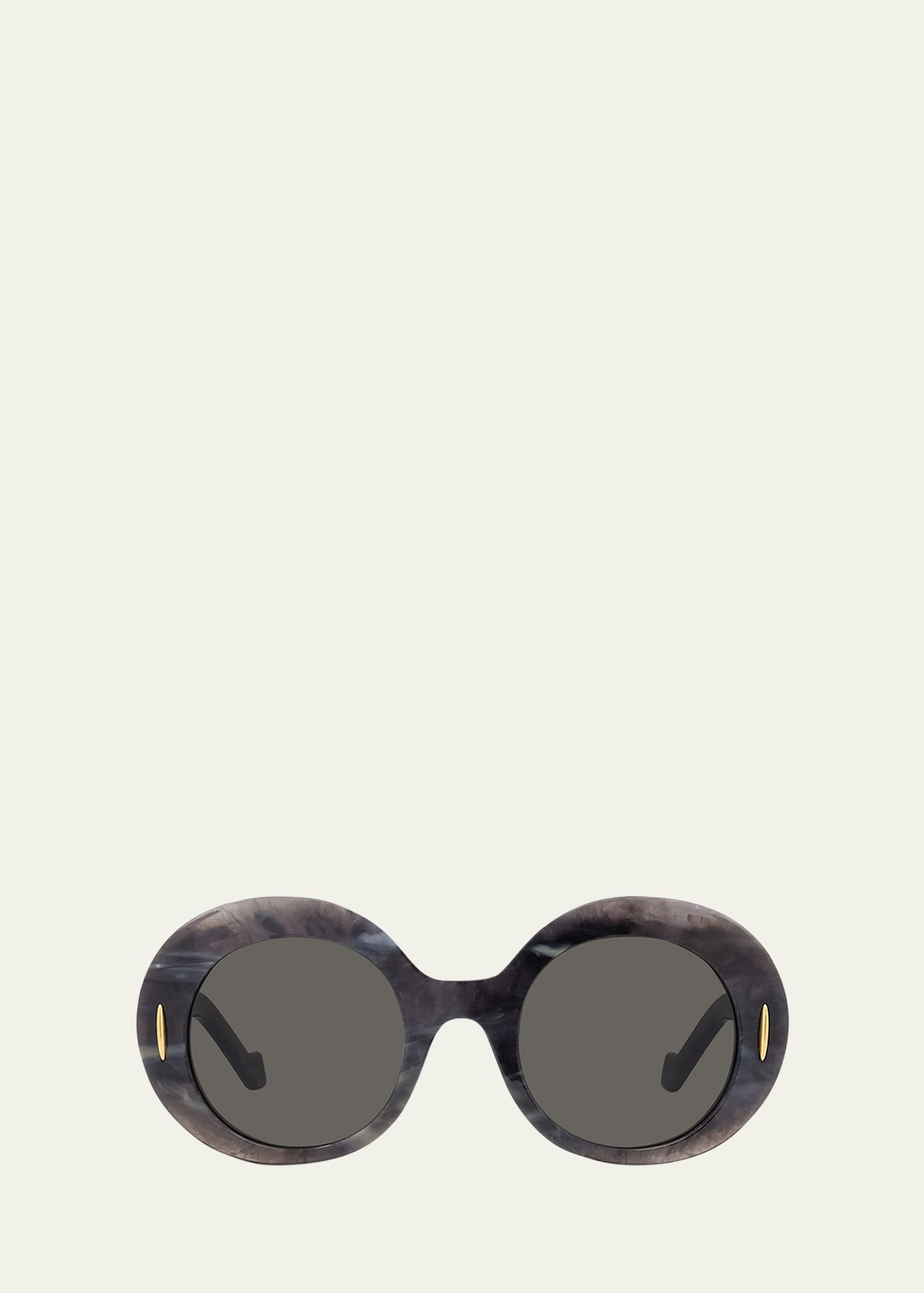 Loewe Oval Acetate Sunglasses W/ Anagram | Bergdorf Goodman