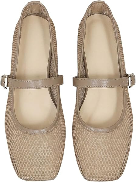 Milumia Summer Leopard Mesh Ballet Flats for Women Comfortable Dressy Work | Amazon (US)