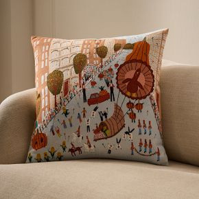 Nicole Cicak Thanksgiving Parade Pillow Cover | West Elm (US)