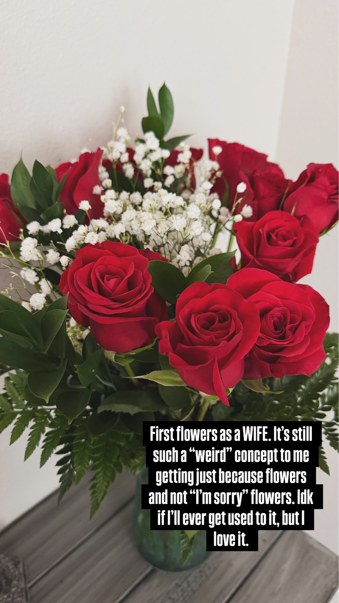 Story time 🌹

My husband (still so weird to say, or type - out loud) brought home roses today. 

No argument. No apology. No “I messed up.” Just because. And honestly? That still messes with my head sometimes. 

Getting flowers hits different when you’re used to only getting them after something went wrong - but it turns out calm love doesn’t need a reason — it just shows up. 



#LTKdayinmylife #LTKHome #LTKstorytime