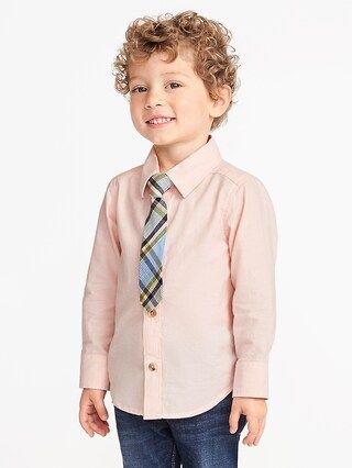 Oxford Dress Shirt & Tie Set for Toddler Boys | Old Navy US