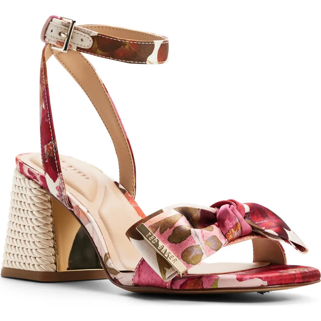 Ted Baker Giana Ankle Strap Block Heel Sandal in Other Pink at Nordstrom Rack, Size 9.5 | Nordstrom Rack