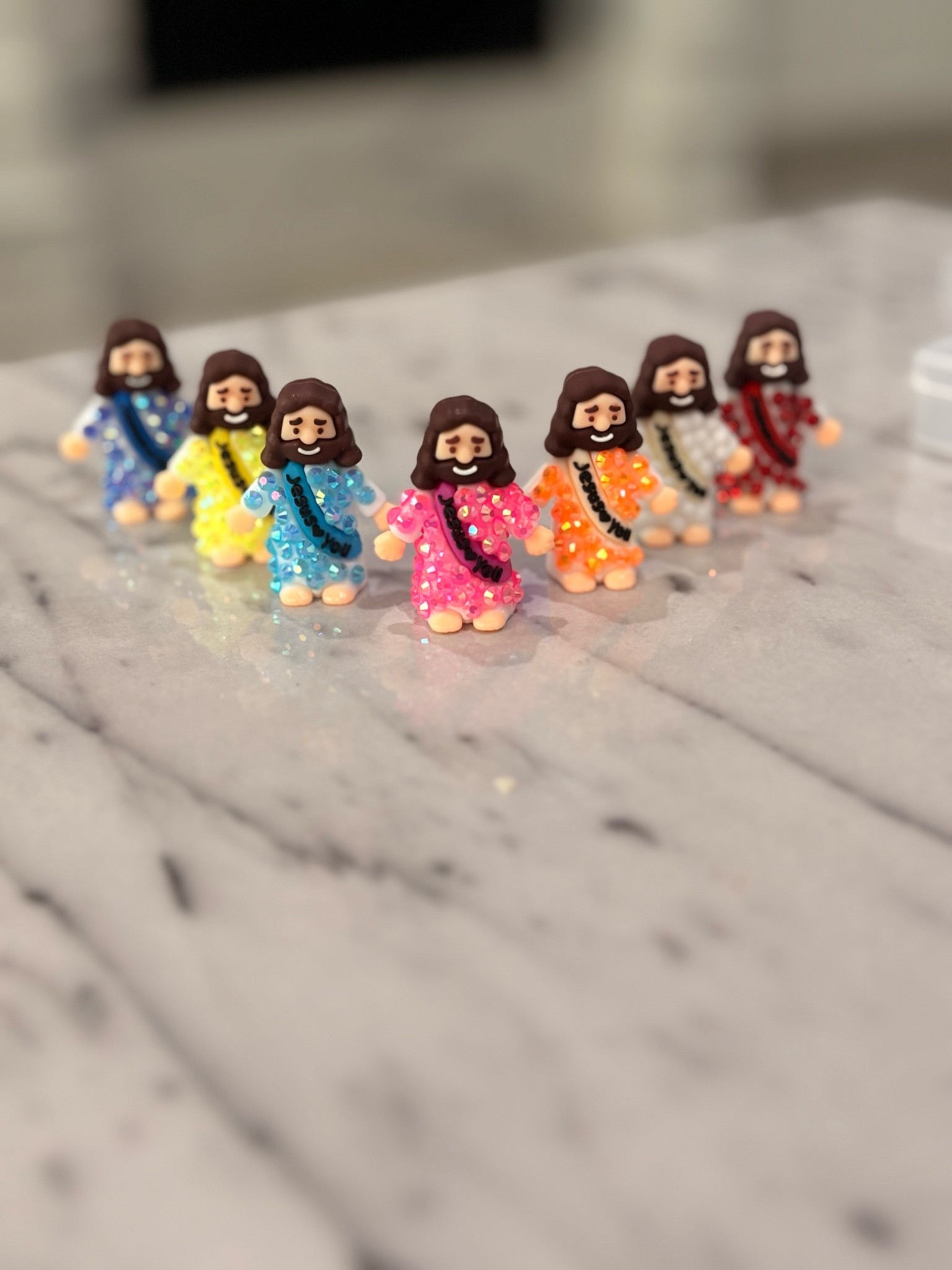 ✨ Jesus loves you—today, tomorrow, and always. 💖 These little glittery friends are here to spread joy and remind you of His endless love. ✝️ 

#JesusLovesYou #FaithBasedCrafts #HandmadeWithLove #ChristianCreator

#LTKHome #LTKKids #LTKdayinmylife
