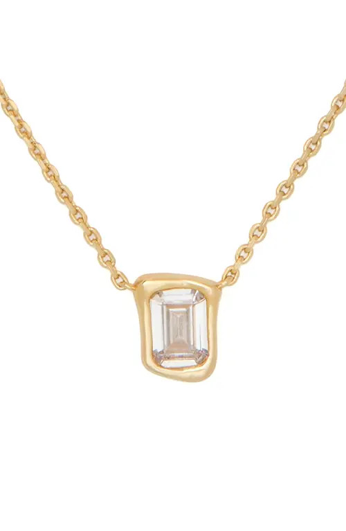 Kate Spade New York molten glass pendant necklace in Clear/Gold at Nordstrom | Nordstrom